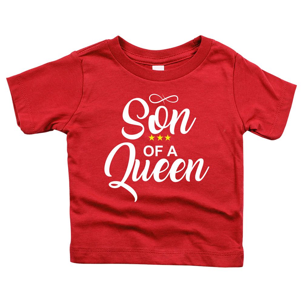 Matching Family Outfits - Son Of A Queen T-Shirt - Red