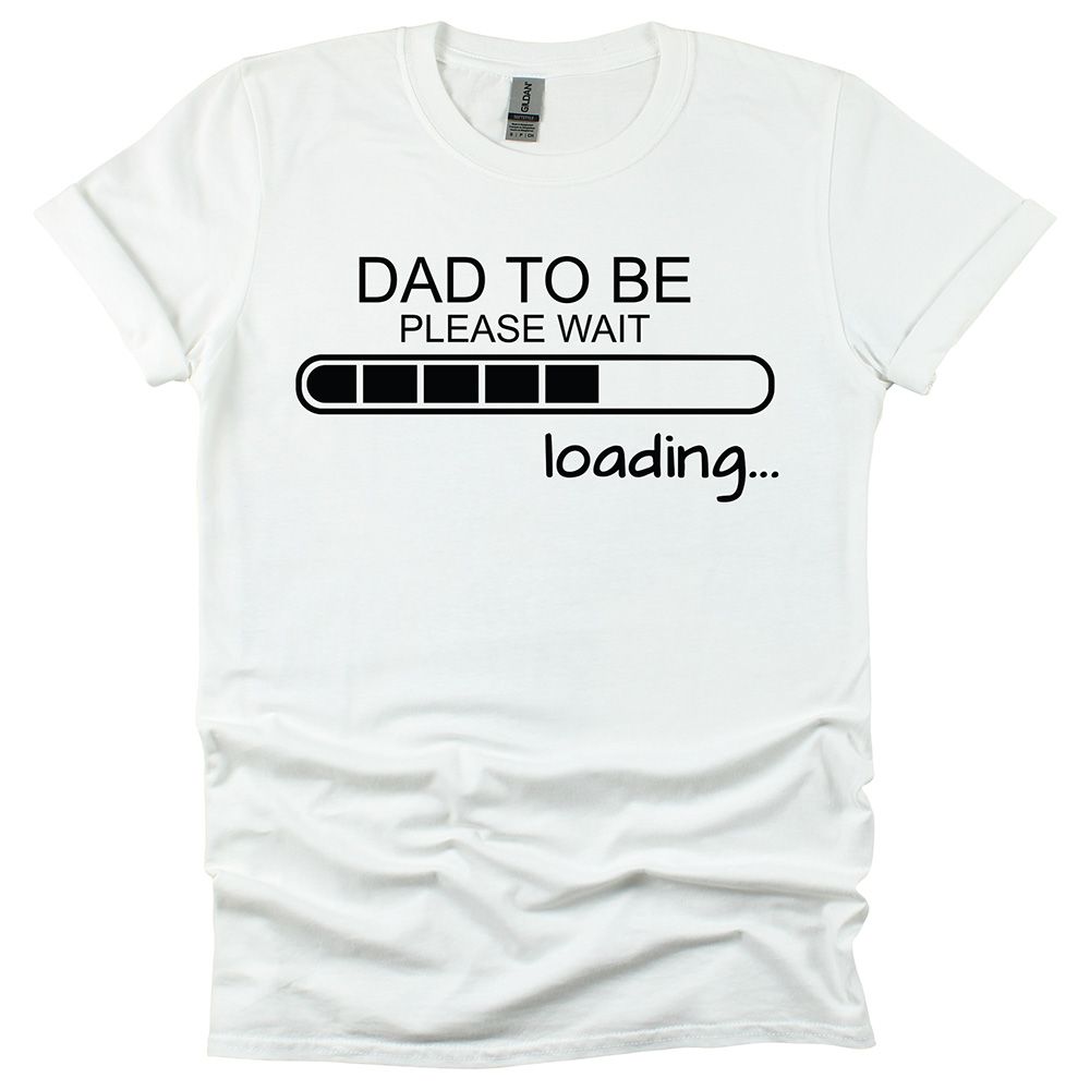 Matching Family Outfits - "Dad To Be - Loading" T-Shirt - Grey