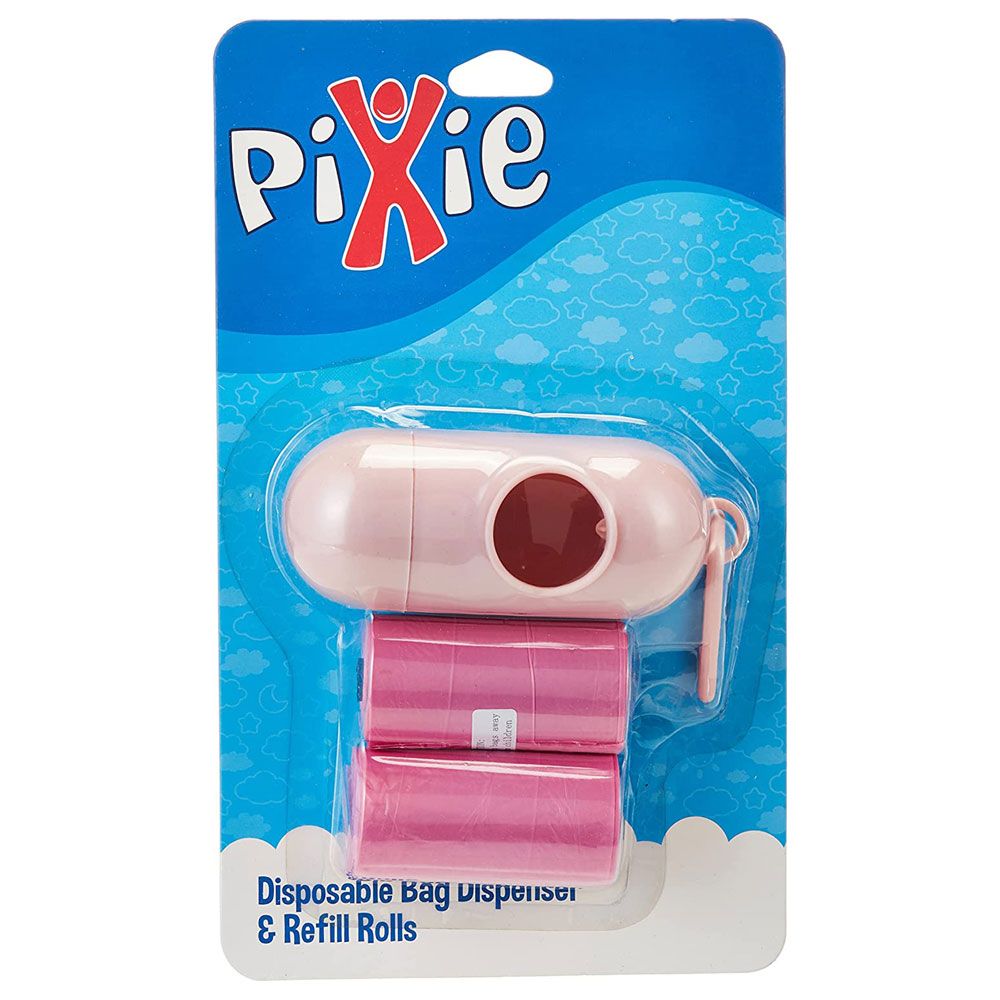 Pixie Disposable Dispenser Bag & Refill (Pink)