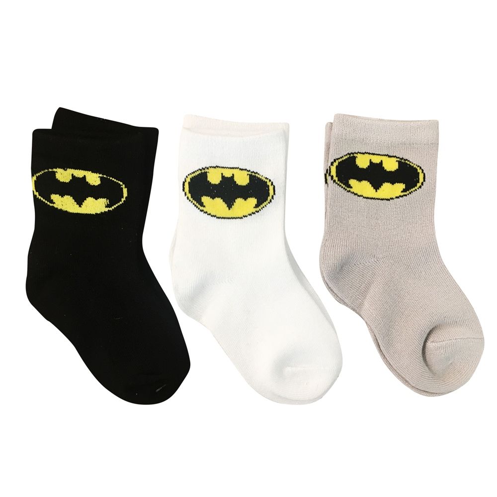 Justice League - Batman Solid Sock Pack of 3