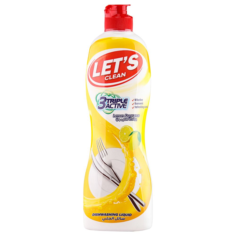 Let's Clean - Dishwashing Liquid - 500ml - Lemon