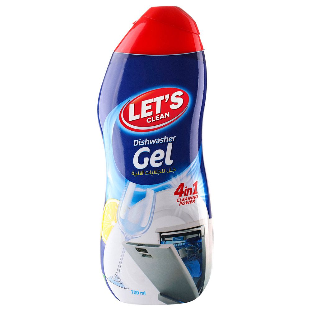 Let's Clean - Dishwasher Gel - 700ml - Lemon