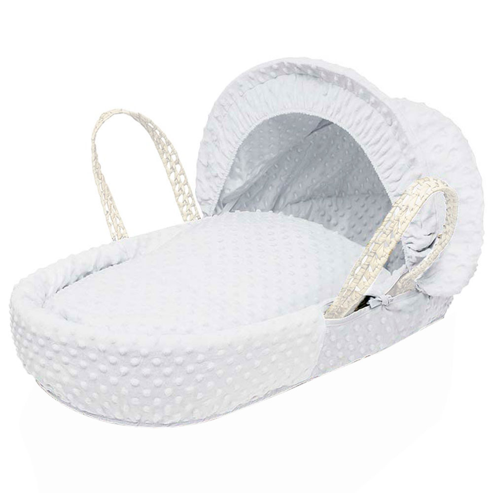 Kinder Valley Wicker Moses Basket Mattress White