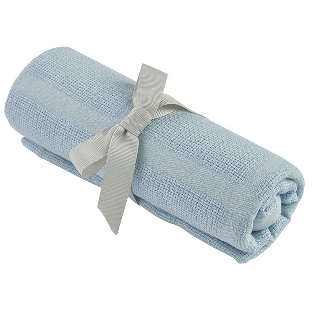 Kinder Valley - Bamboo Cellular Blanket - Blue