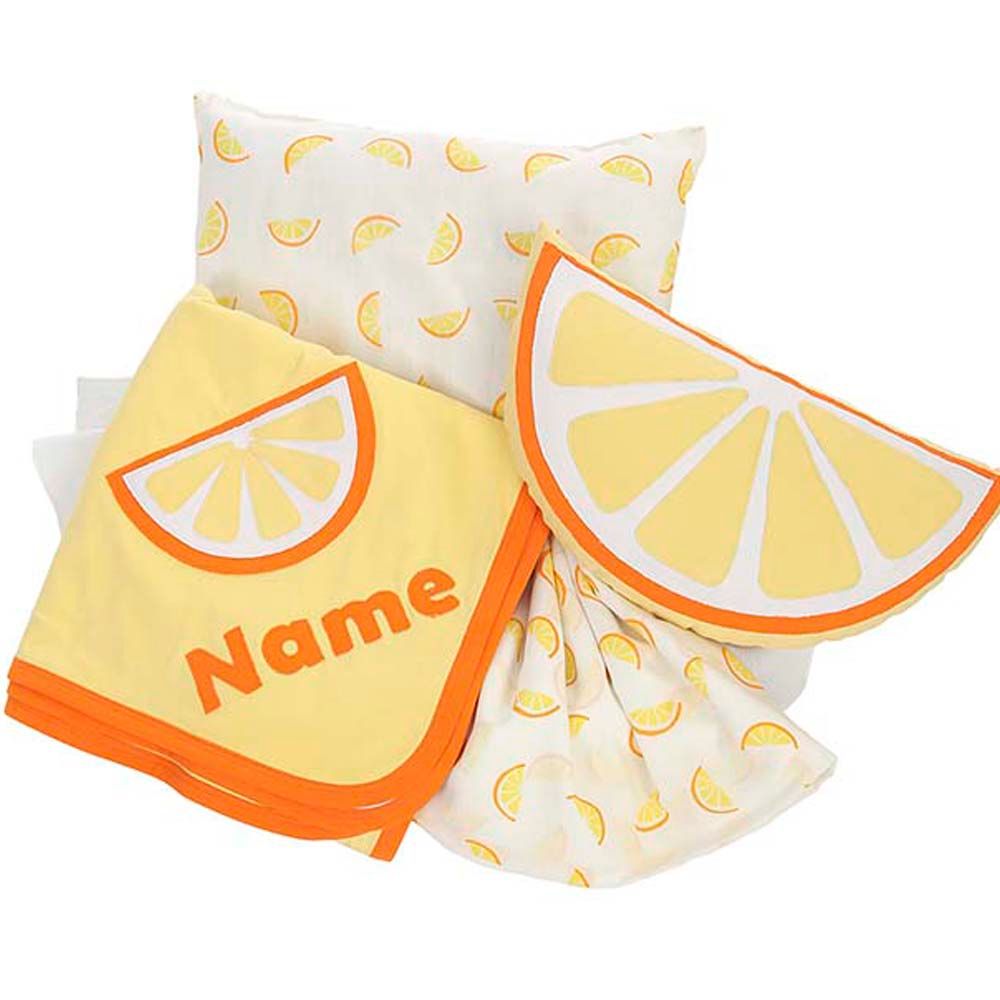 Mi Dulce An'ya - 4pc. Citrus Fruit Shape Personalised Cot Set