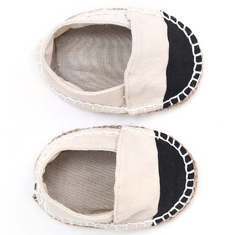 Mi Dulce An'ya - Handmade Espadrilles For Infants - White/black