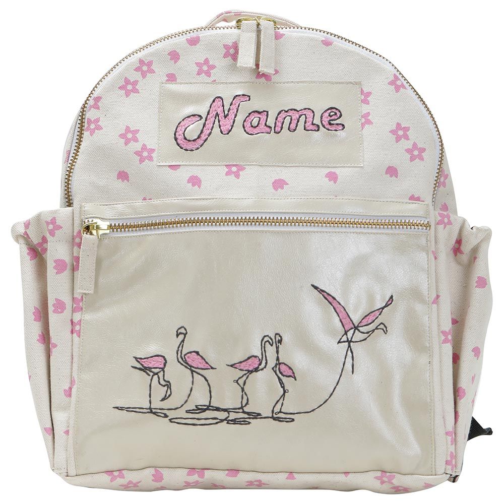 Mi Dulce An'ya - Flamingo Embroidered Toddler School Bag