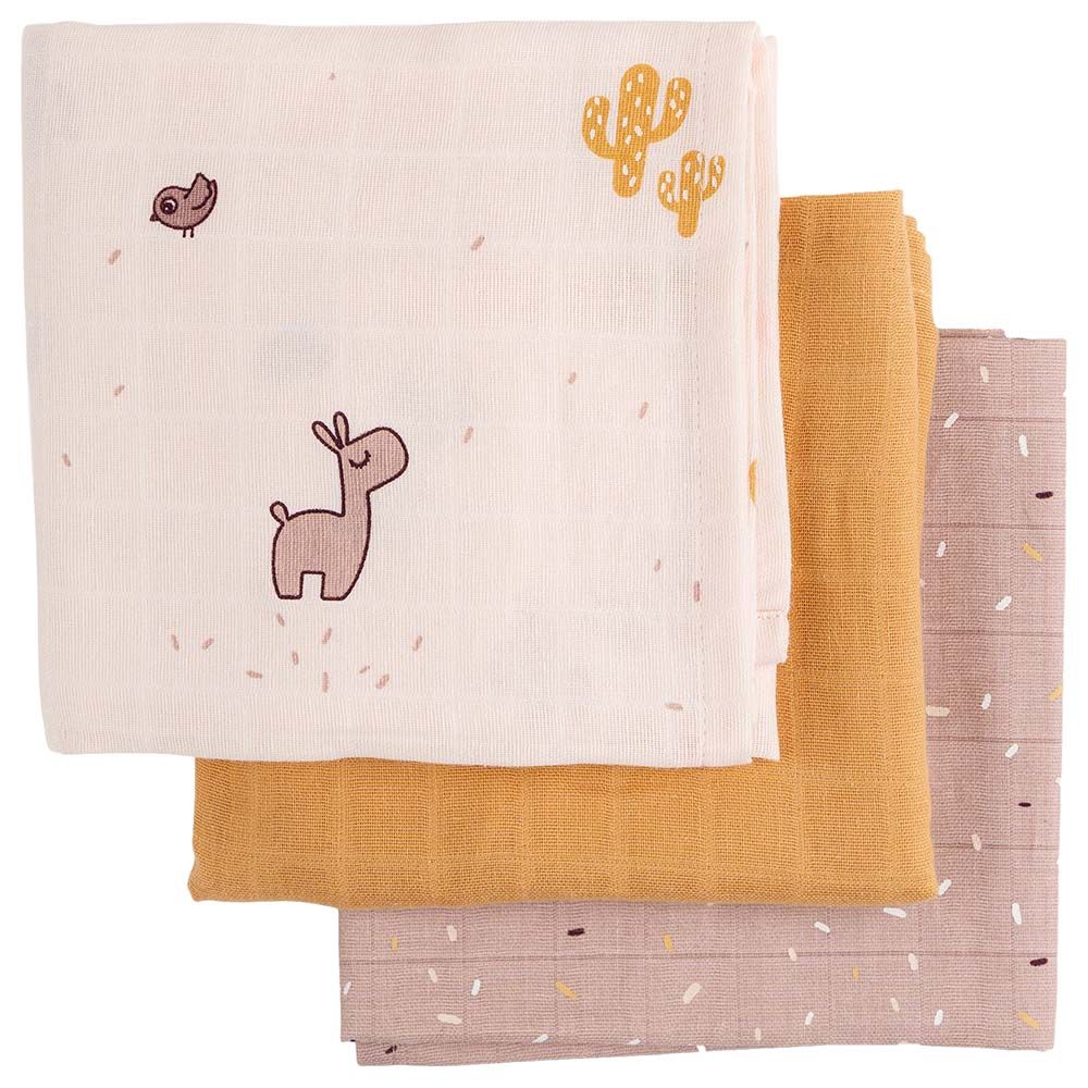 Done By Deer - GOTS Burp Cloth - Pack of 3 - Lalee Powder