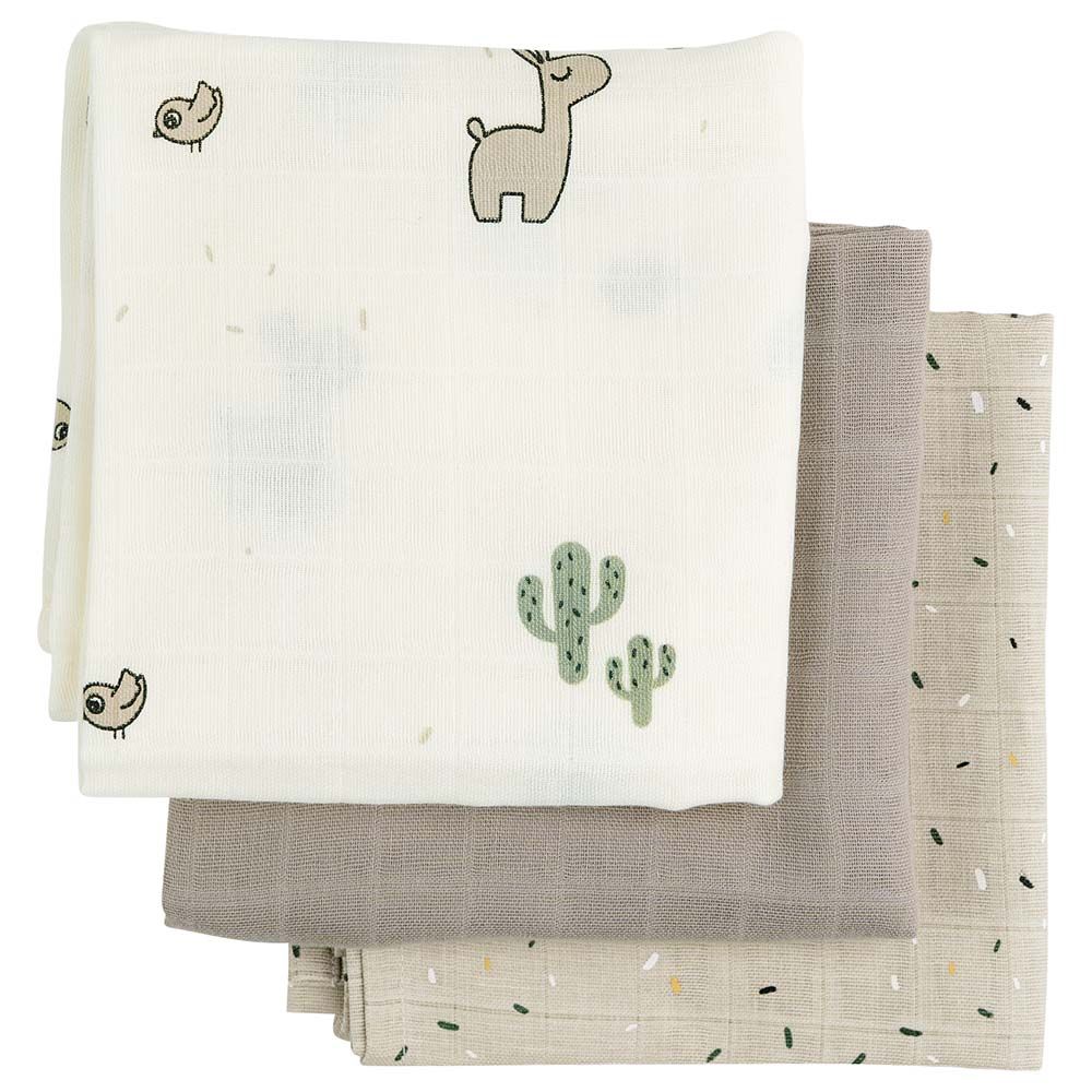 Done By Deer - GOTS Burp Cloth - Pack of 3 - Lalee Sand