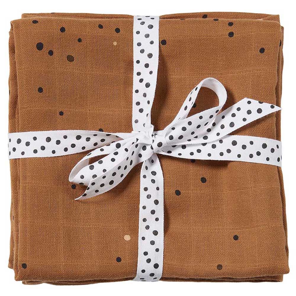 Done by Deer - Swaddle Dreamy Dots Pack of 2 - Mustard