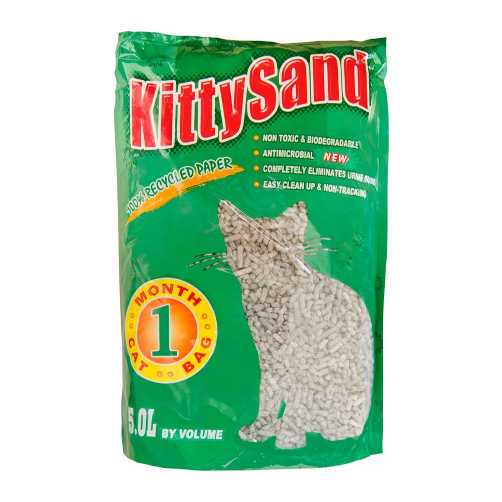 Kitty Sand Recycled Paper Cat Litter 5 L