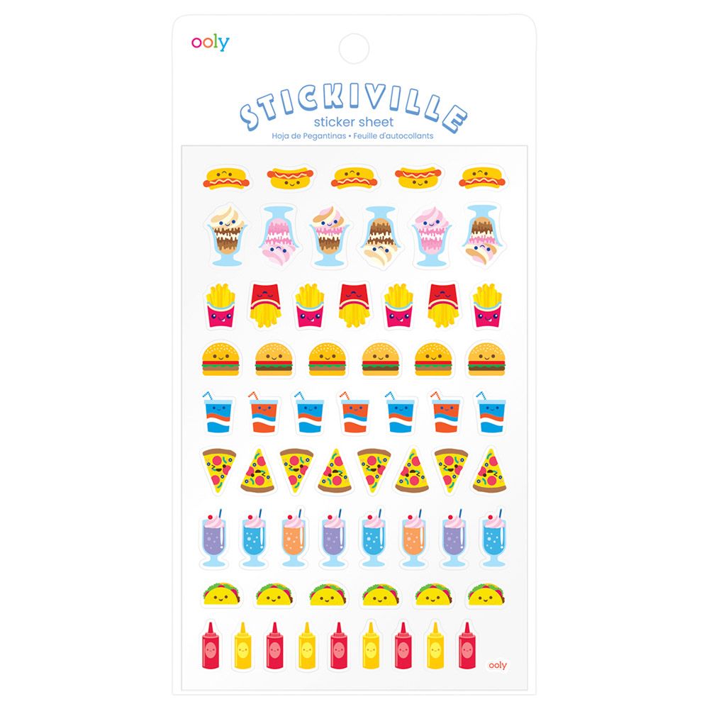 Ooly - Stickiville Stickers - Standard - Fast Food