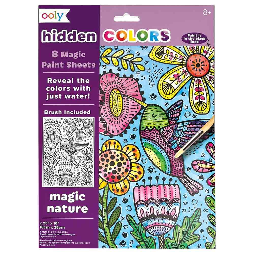 Ooly - Hidden Colours Magic Paint Sheets - Magic Nature