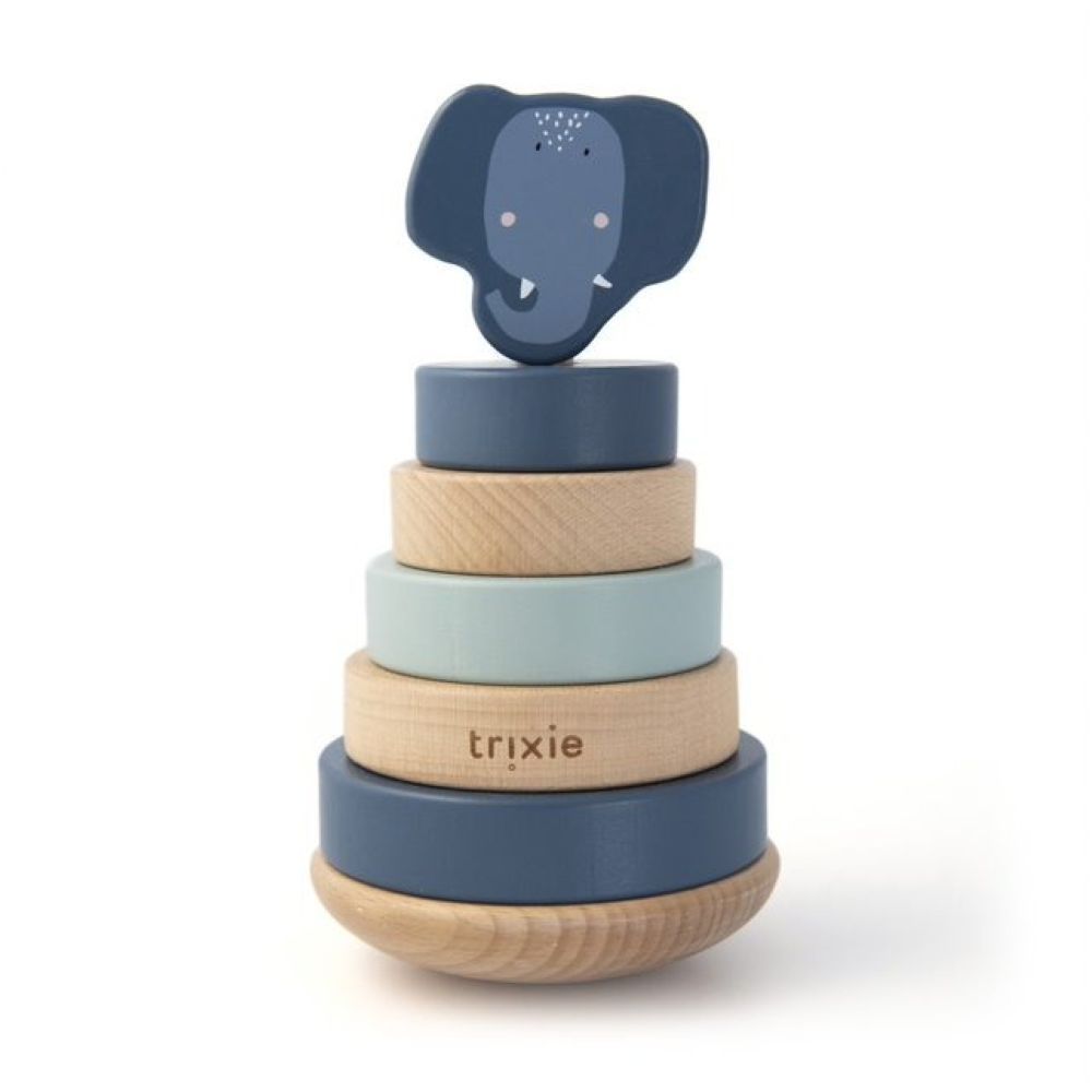 Trixie - Wooden Stacking Toy - Mrs. Elephant