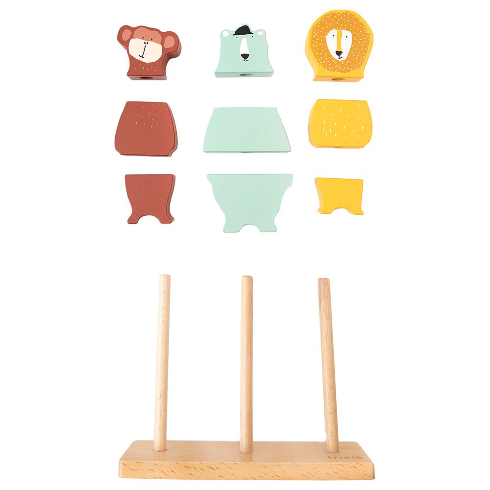 Trixie - Wooden Animal Puzzle Stacker