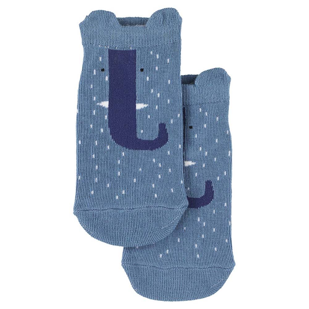 Trixie - Mrs. Elephant Sneaker Socks - Blue