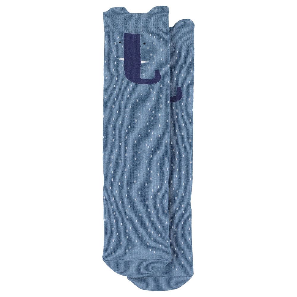 Trixie - Mrs. Elephant Knee-High Socks - Blue