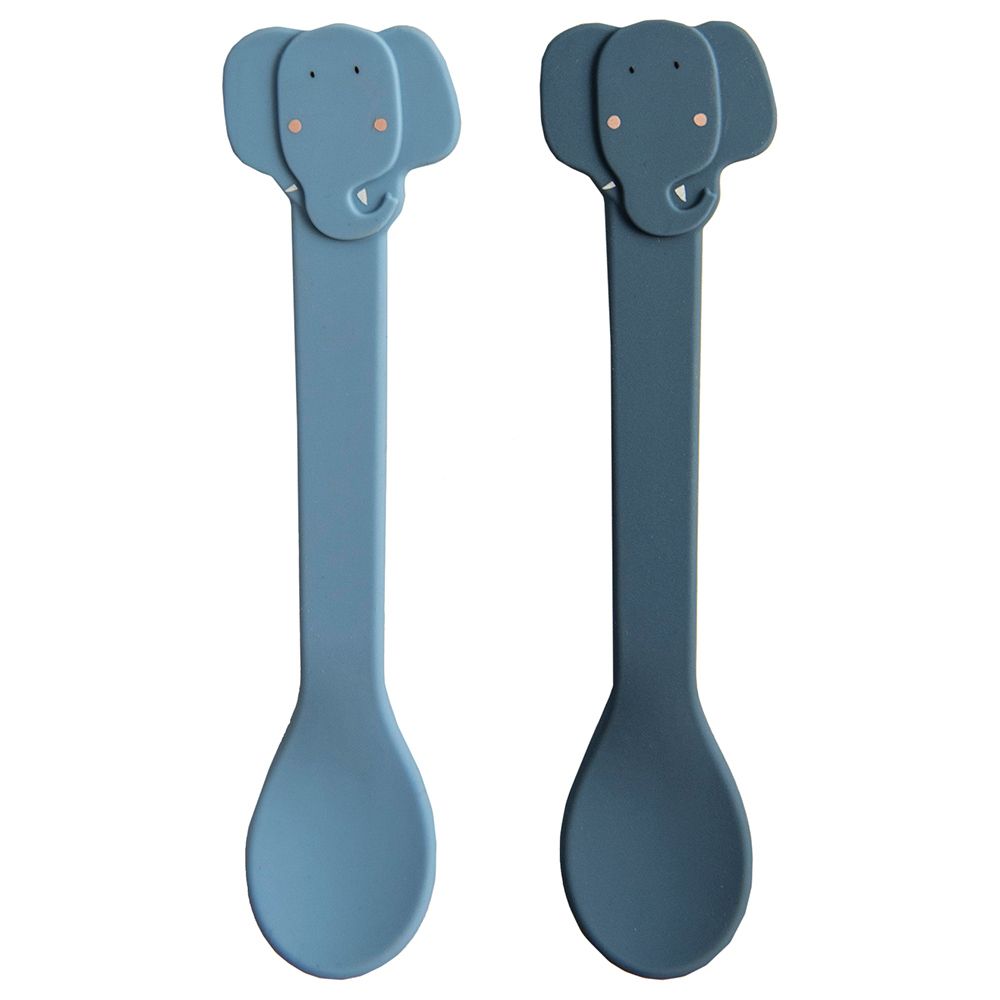 Trixie - Mrs. Elephant Silicone Spoon - Pack Of 2