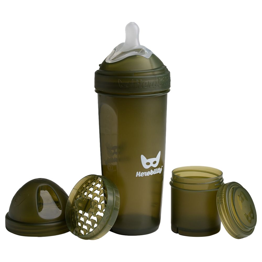 Herobility - Baby Bottle 340ml - Army Green