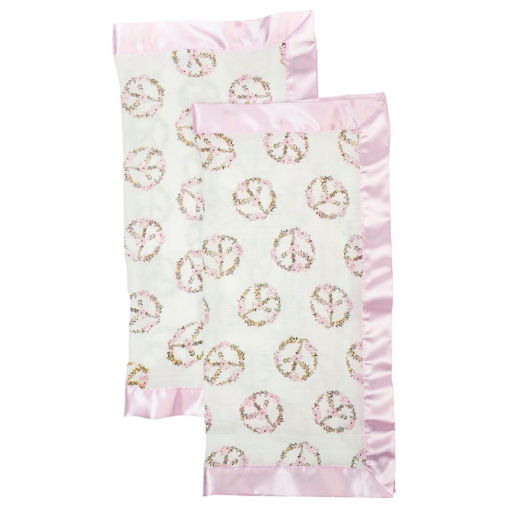 Lulujo - Muslin Bamboo Security Blankets - Peace