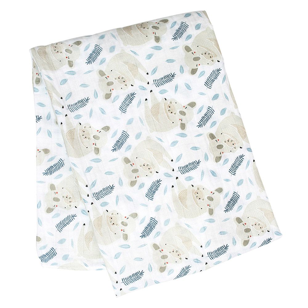 Lulujo - Koala Muslin Swaddle - Blue