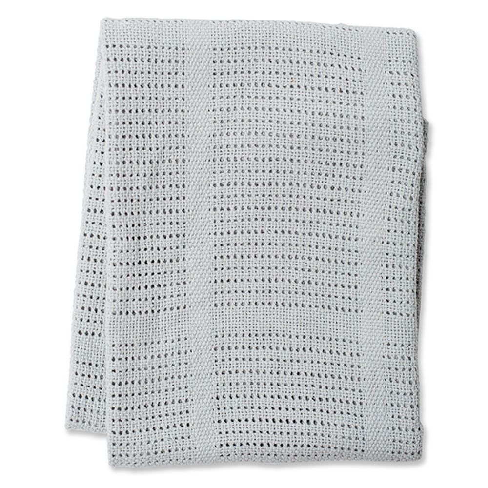 lulujo - Cellular Baby Blanket - Grey