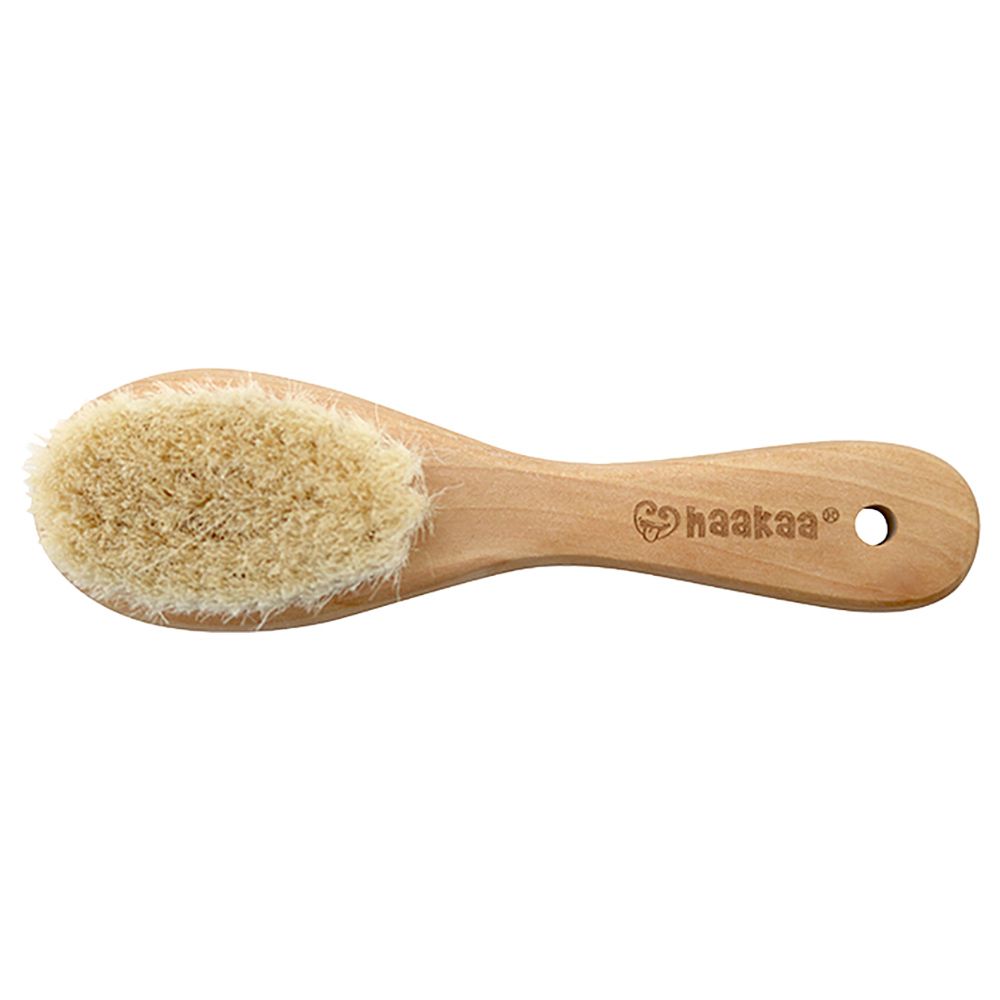 Haakaa - Goat Wool Wooden Baby Hair Brush