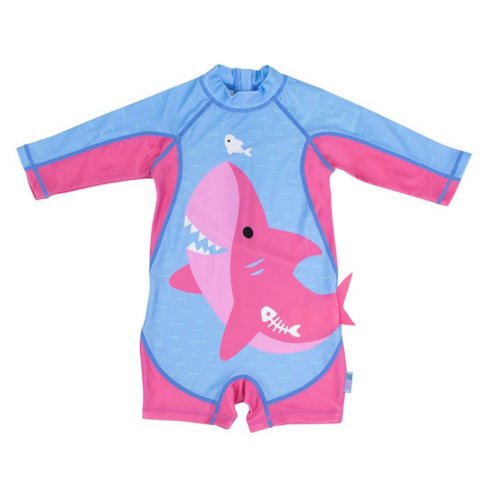 Zoocchini - One Piece Surf Suit - Sophie The Shark - Pink