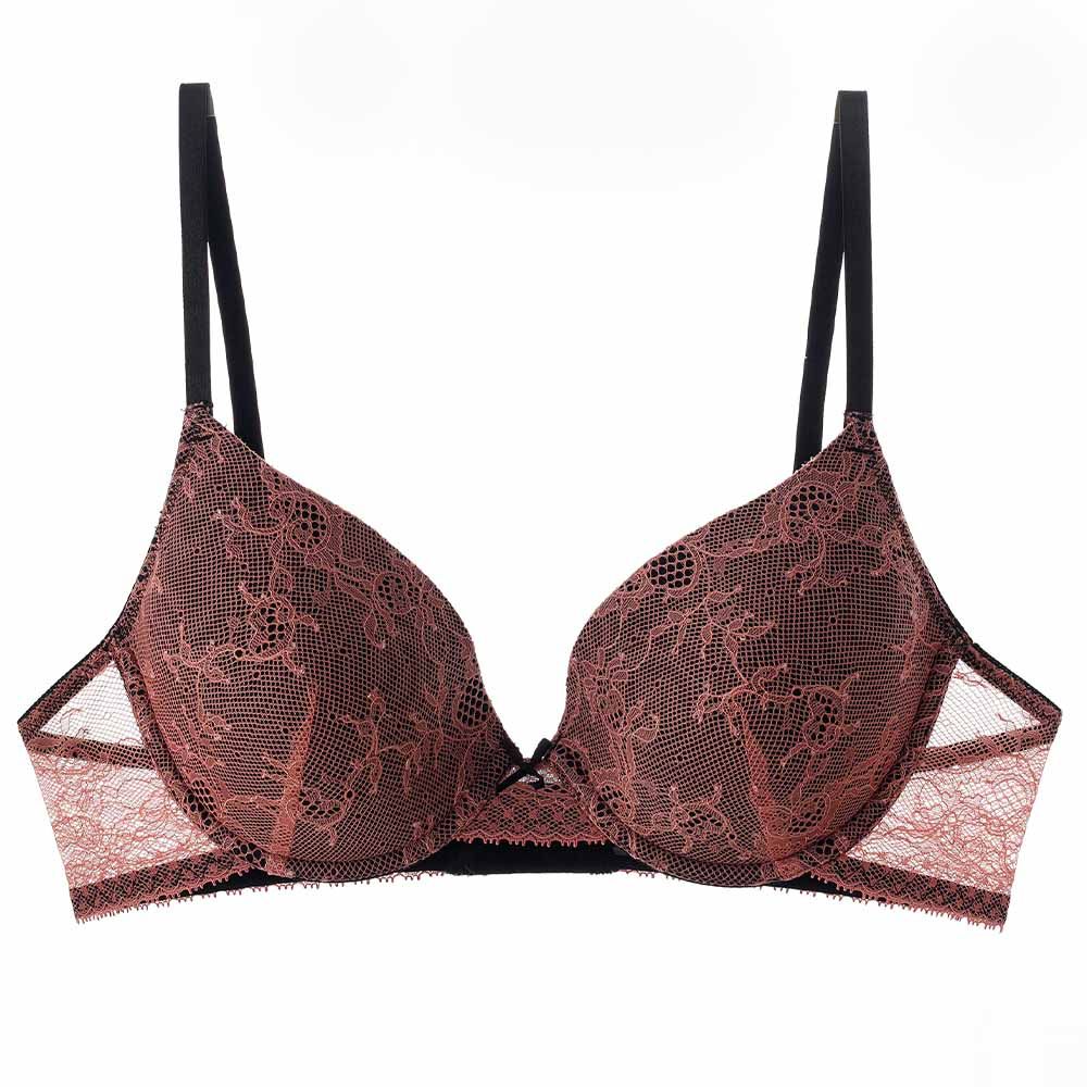 Lacy Dreams - Casual Lace Bra - Brown