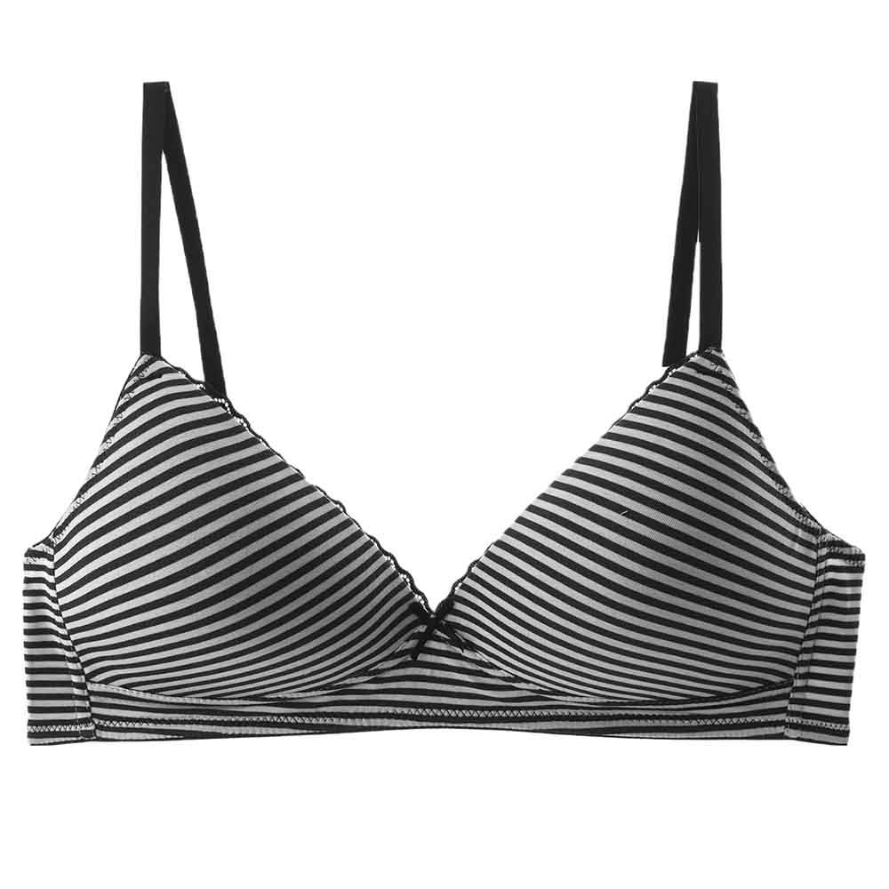 Lacy Dreams - Casual Lace Bra - Black Stripes