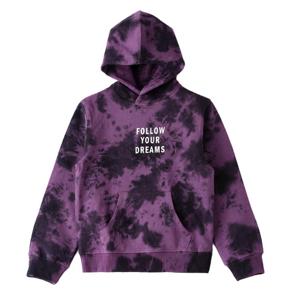 Jam - Tie-Dye Sweat Top w/ Hood - Purple