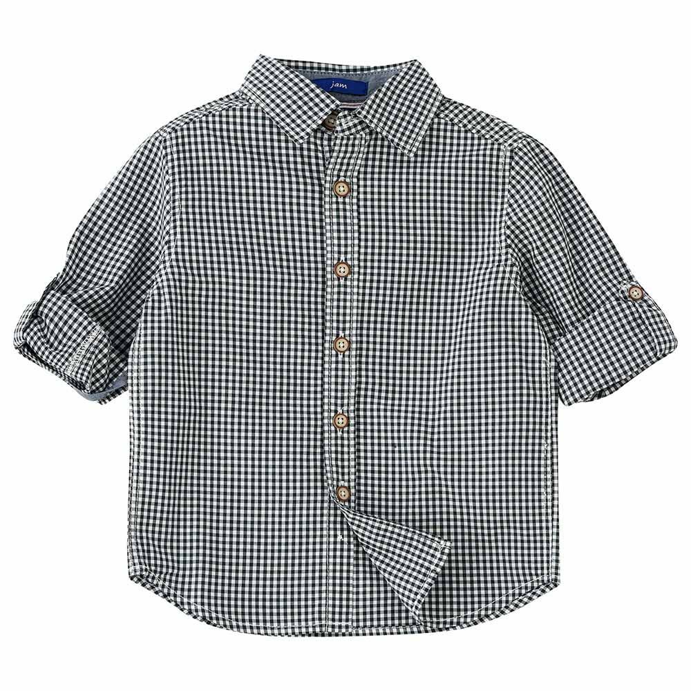 Jam - Boys Woven Full Sleeve Checks Shirt - Green