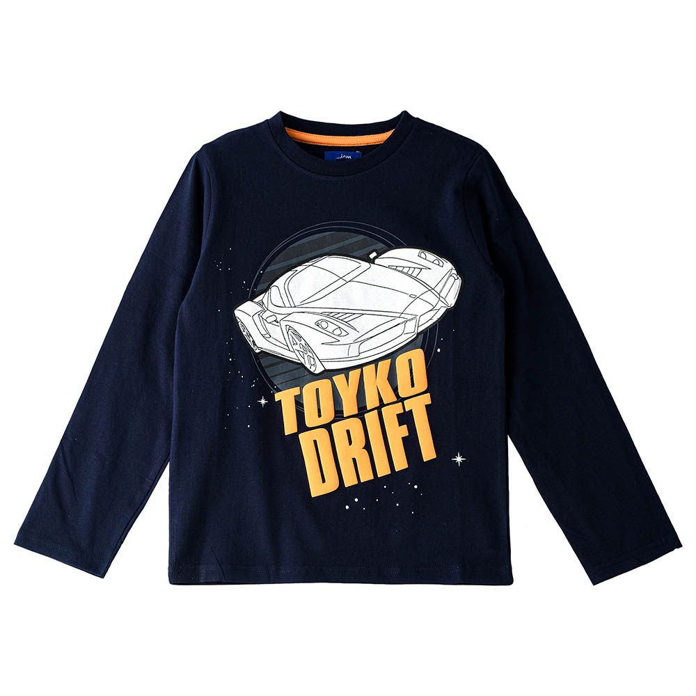 Jam - Toyko Drift Full Sleeves Top - Navy Blue