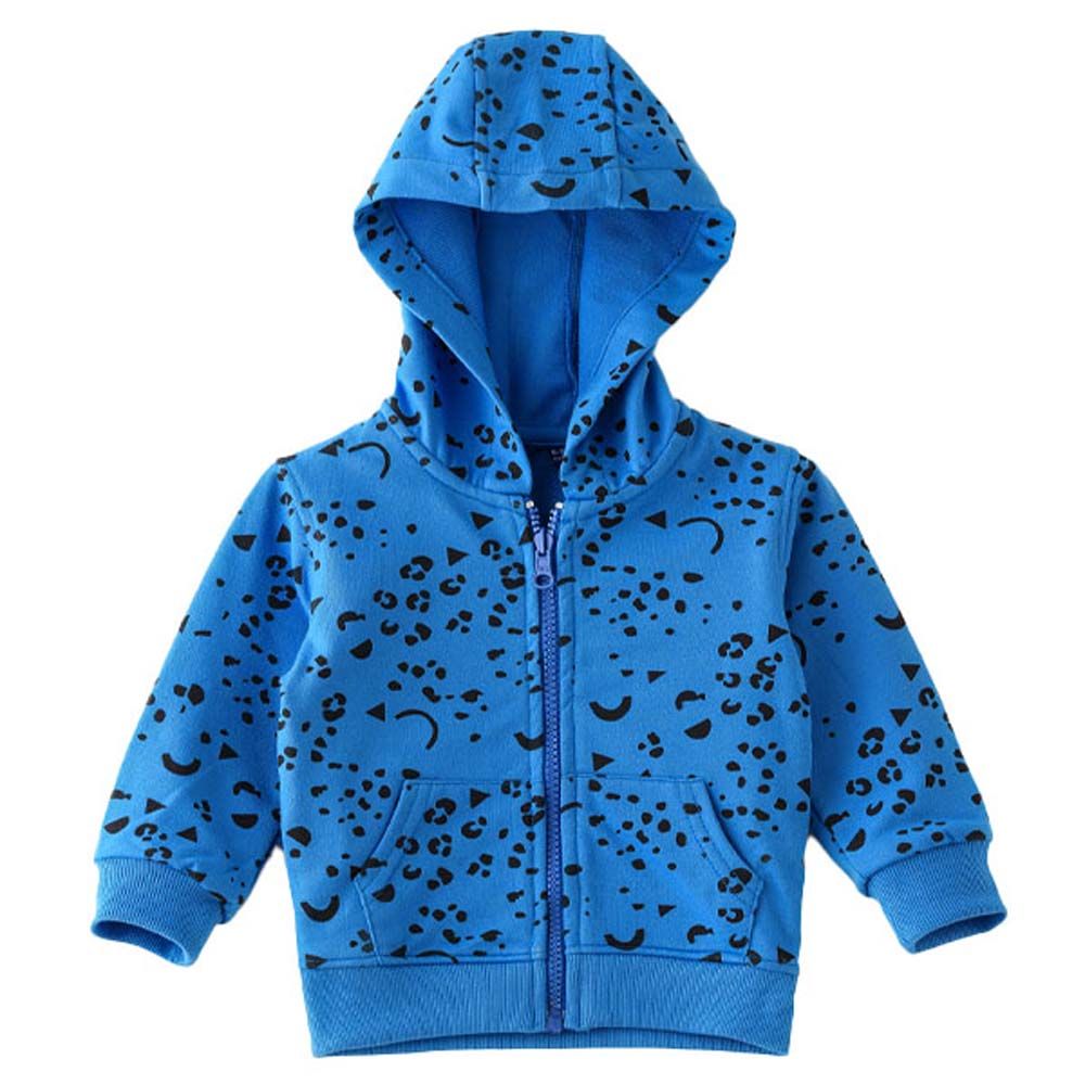 Jam - Boys All Over Printed Knitted Jacket - Blue