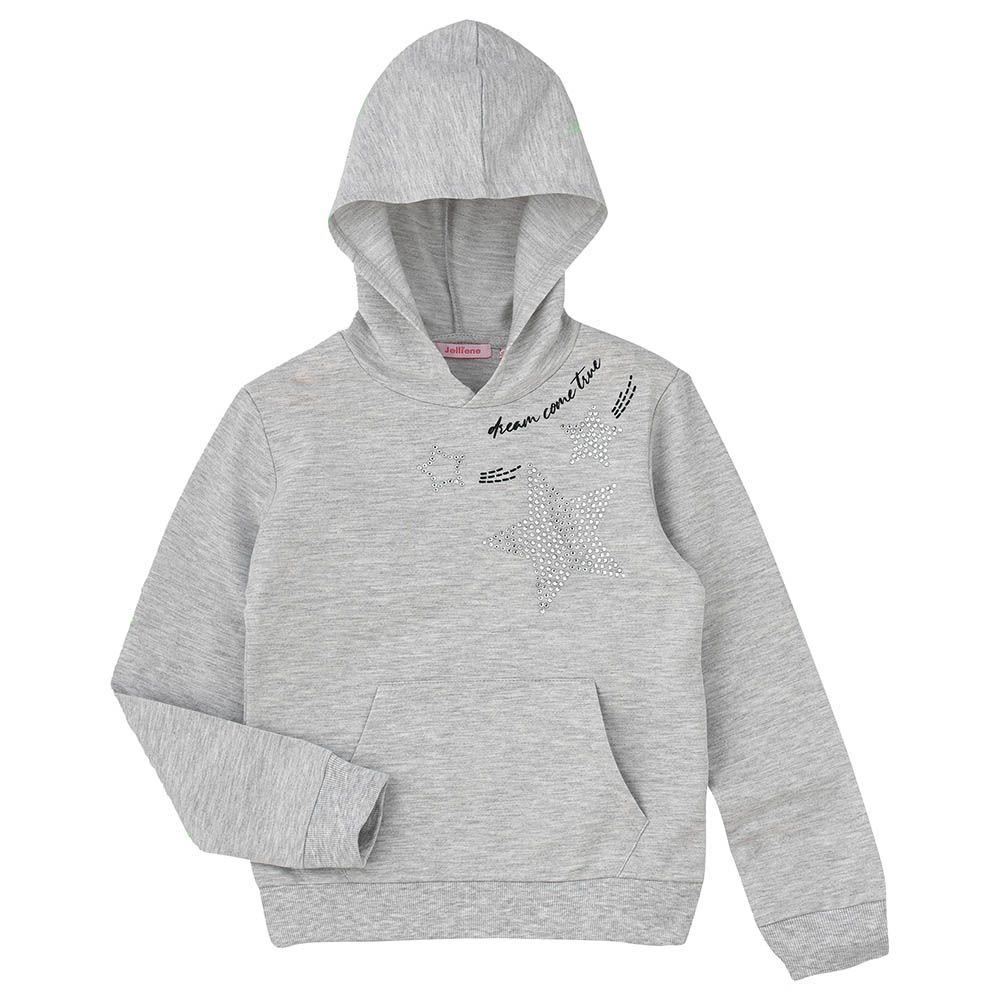 Jelliene - Dreams Come True Hooded Sweat Top - Grey