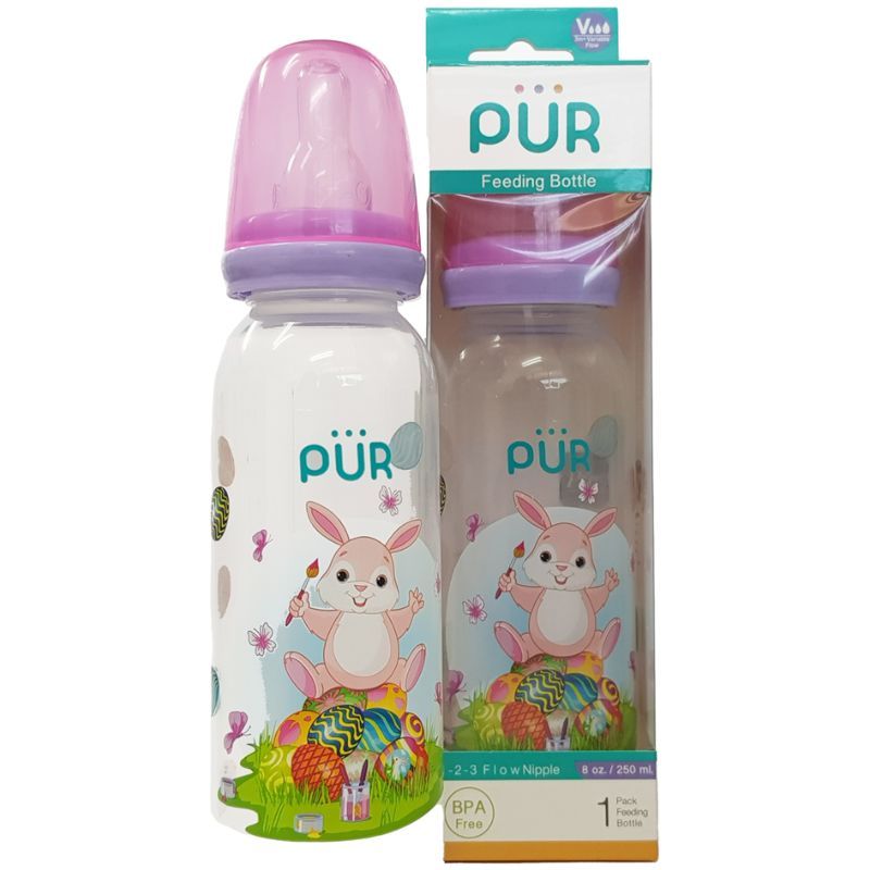 Pur - Classic Round Bottle 8oz - Violet & Pink Cap