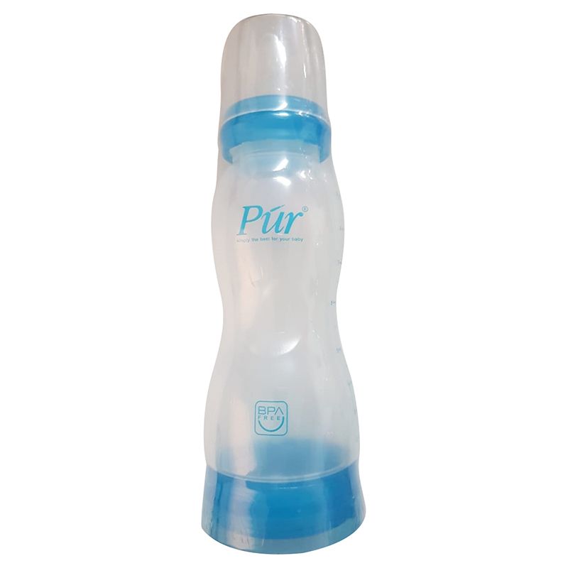 PUR - Straight Anti-Colic Feeder 9oz - Blue