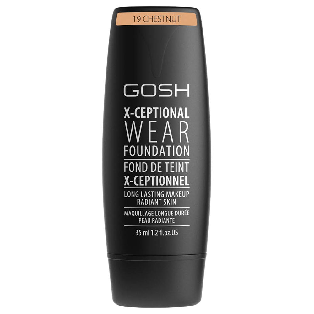 Gosh Cosmetics - X-Ceptional Wear Make-up 35ml - 19 Chestnut