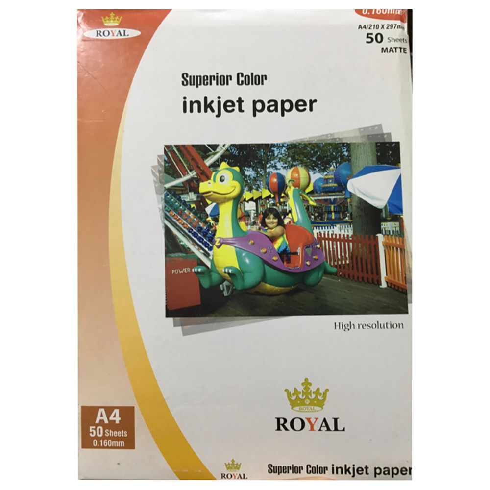 Mindset - Royal Matte Photo Paper 160Mm Pack Of 50