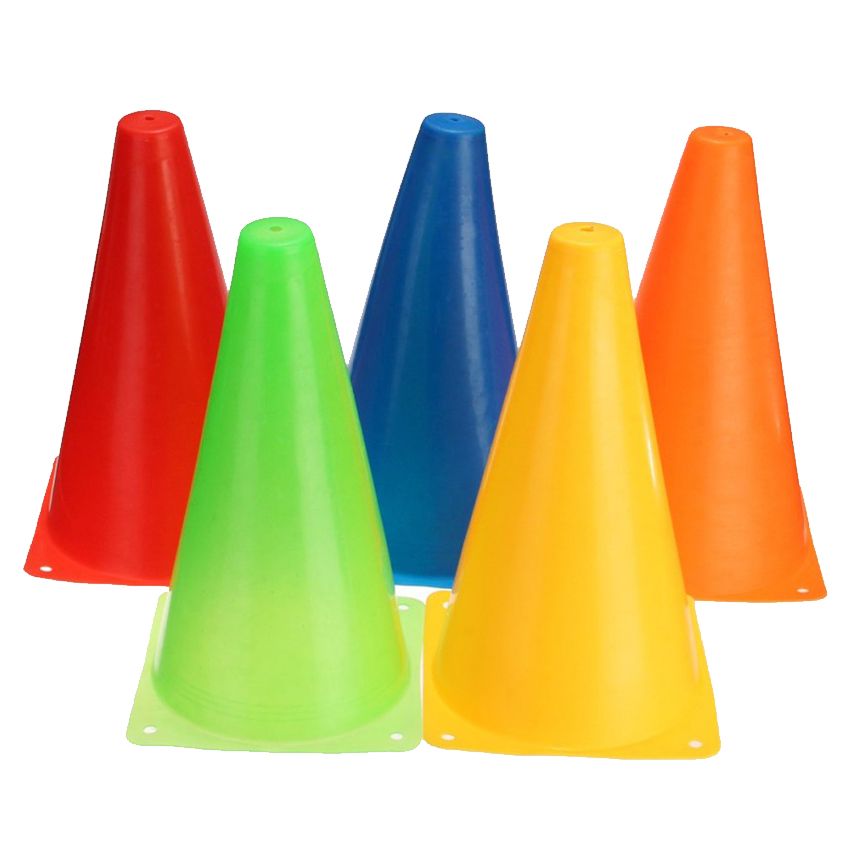 Mindset - Plastic Multipurpose Training Cone Set 6pcs - Assorted