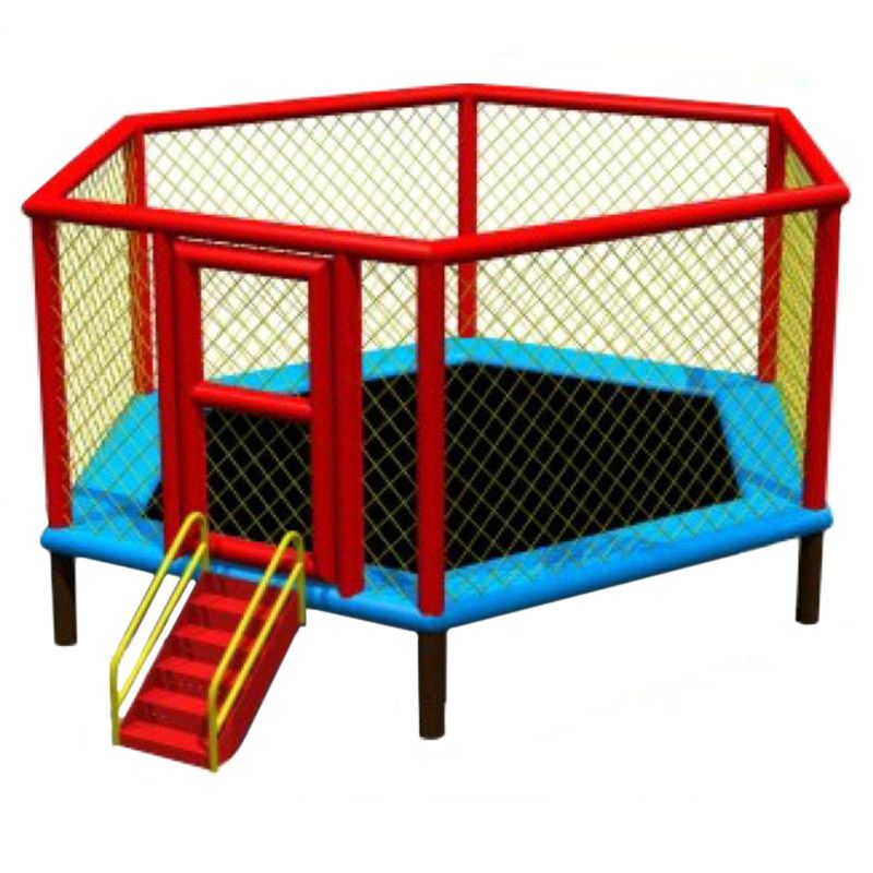 Megastar Sky Zone 10" Ft Hexagon Trampoline w/ Sturdy Ladder