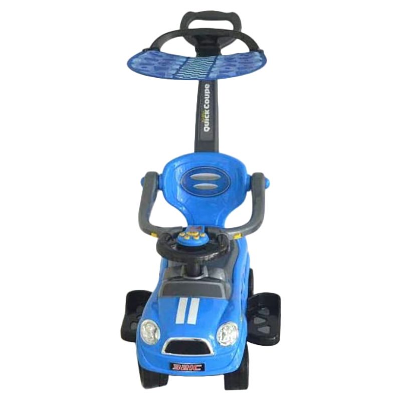 Megastar - Ride & Stroll 3-In-1 Push Car - Blue