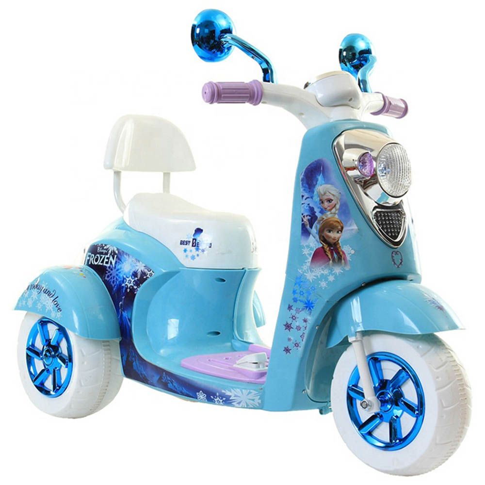 Megastar - Ride On Frozen Style 6V Sparkly Scooty - Blue