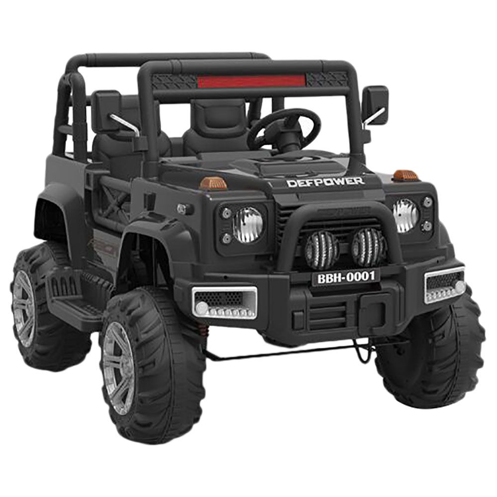 Megastar - 4x4 Electric Wrangler 12V 2 seater Jeep- Black