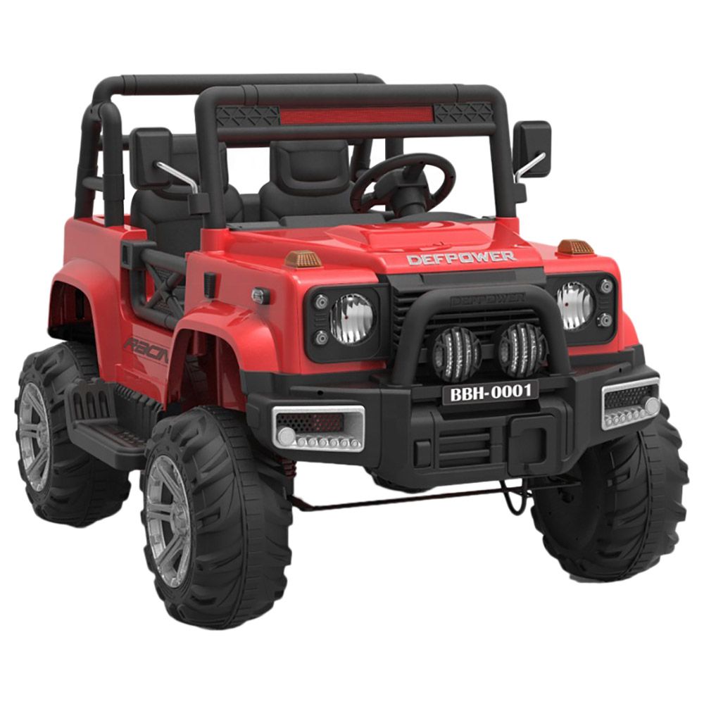 Megastar - 4x4 Electric Wrangler 12V 2 seater Jeep - Red