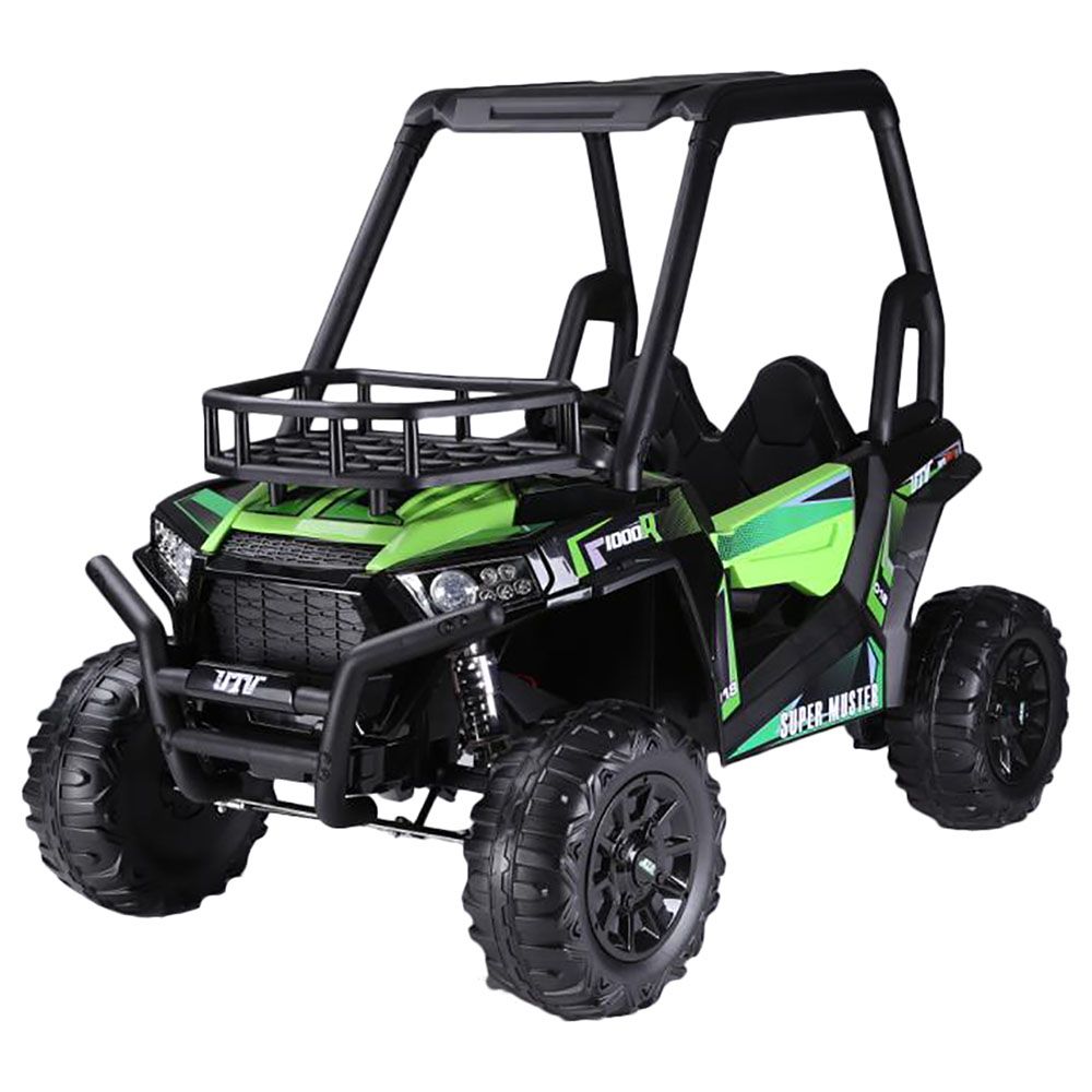 Megastar - 12V Double Seater Quadzilla Crawler Buggy - Green