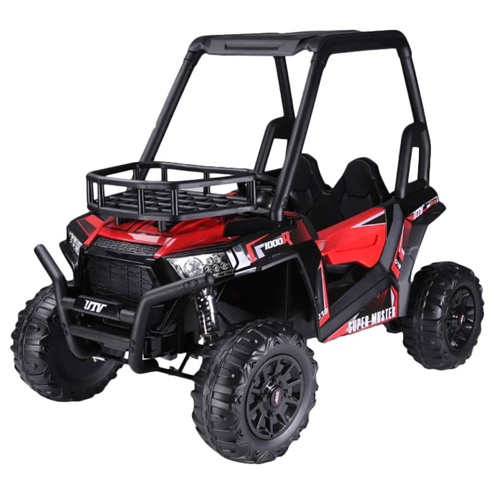 Megastar - 12V Double Seater Quadzilla Crawler Buggy - Red