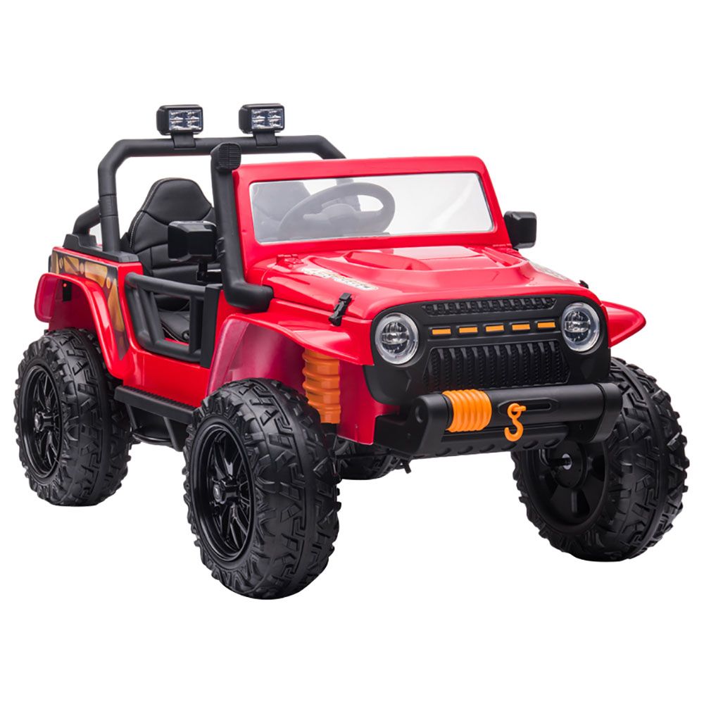 Megastar - Kids Powered Atom Ride On Jeep 12 V - Red