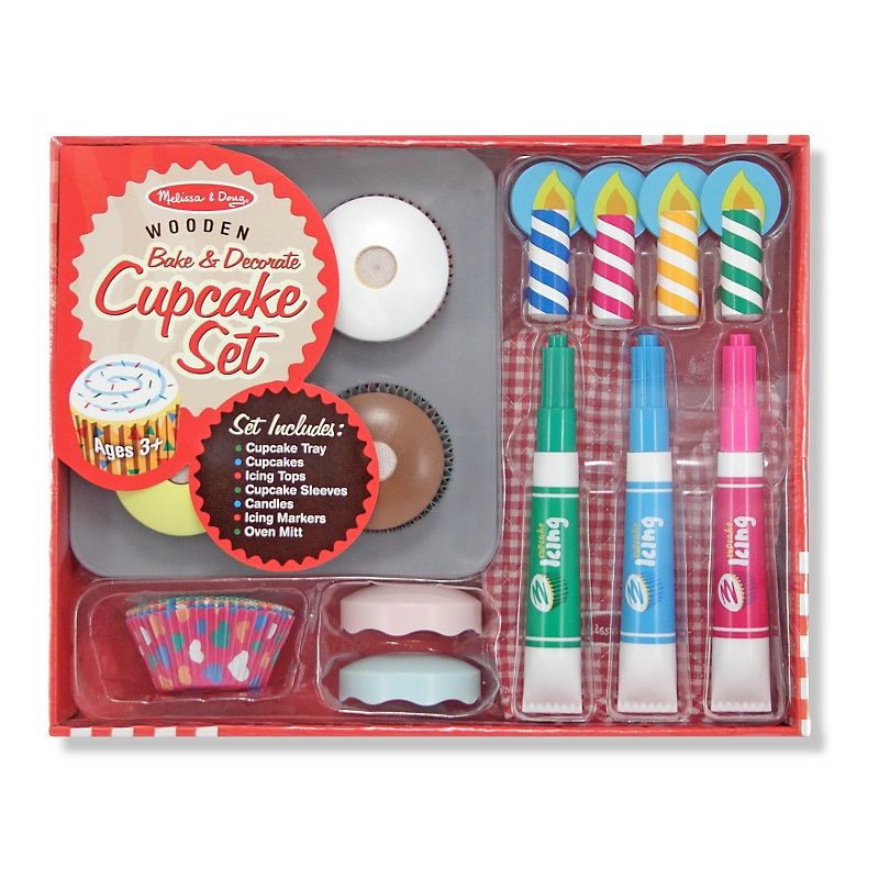 Melissa & Doug Bake & Decorate Cupcake Set