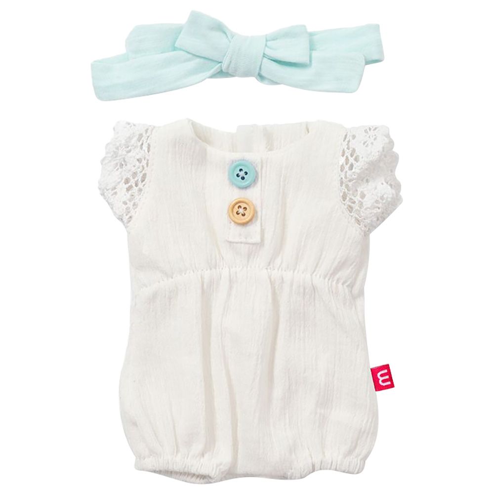 Miniland Baby - Sea Girl Outfit Set For Doll - 38cm - White